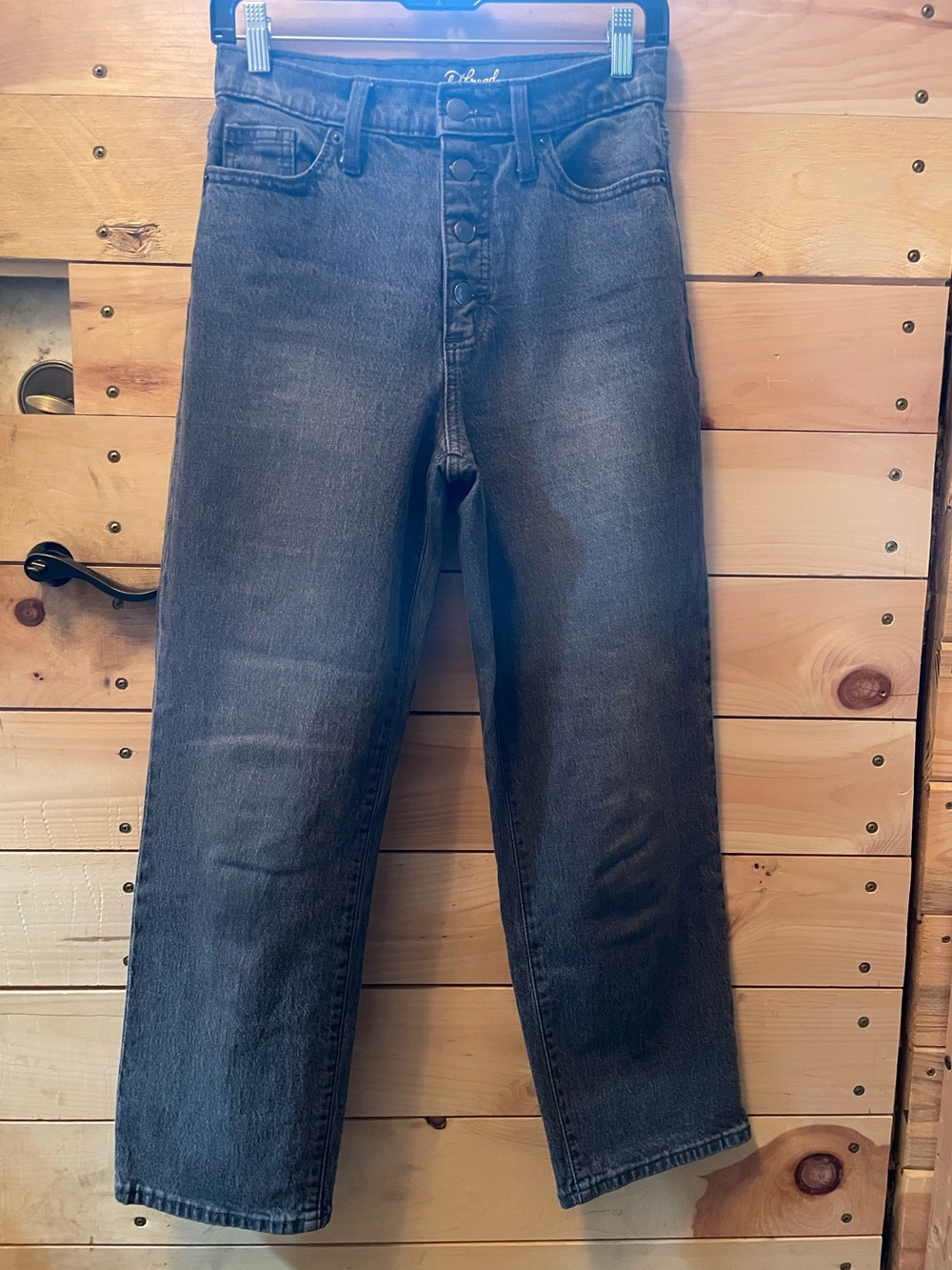 Universal Thread High-Rise Gray Button-Fly Jeans